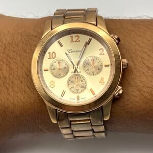 Retro Gold Geneva Men's Watch